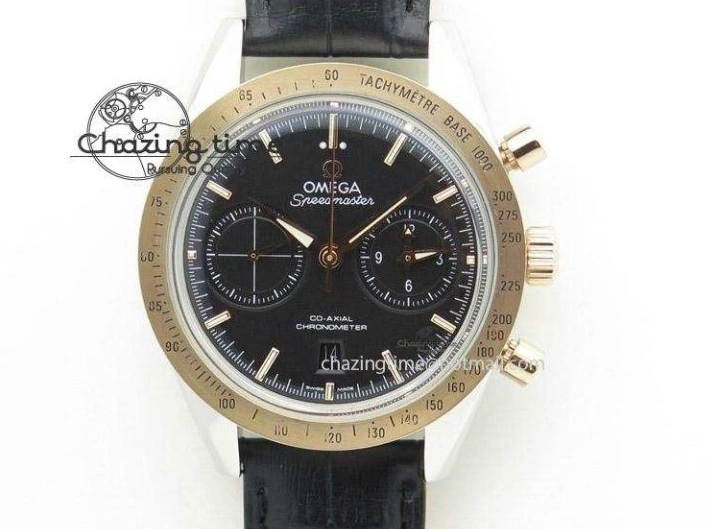 0516 Refined Speedmaster 50th Anniversary Black Dial On SS Bracelet 8232